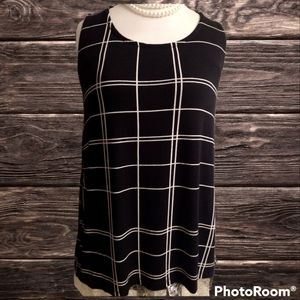 Sleeveless striped blouse